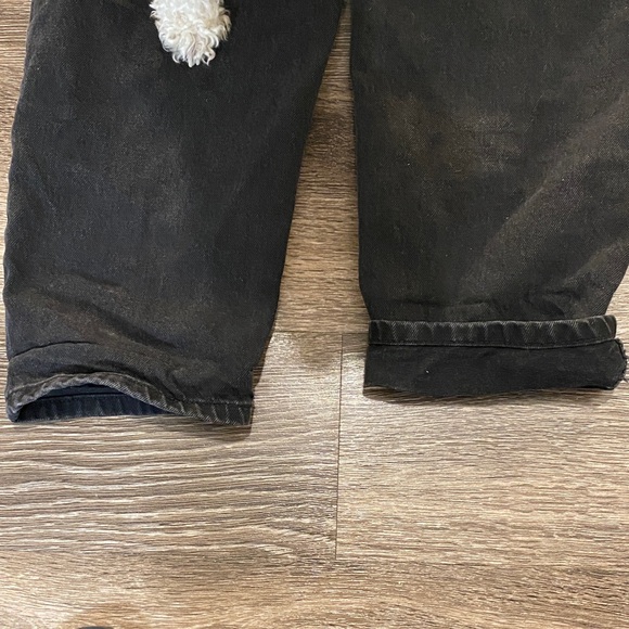 ASOS DESIGN denim overall in washed black SIZE 4 - Picture 12 of 15